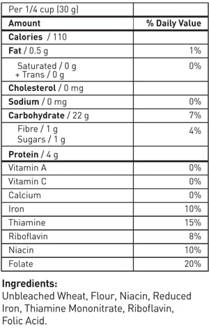 Nutrition Information
