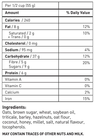 Nutrition Information