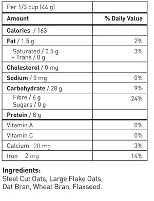 Nutrition Information
